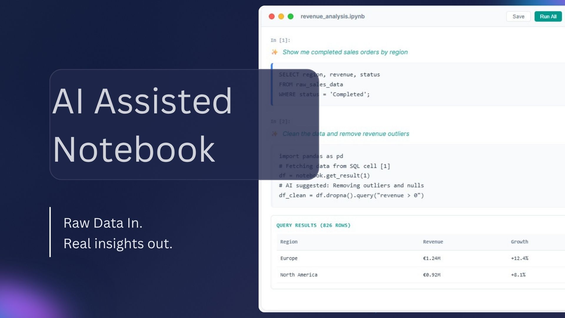 AI assisted notebook
